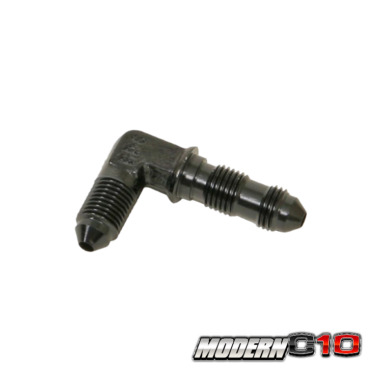 -12an Black Aluminum 90 degree Bulkhead Fittings