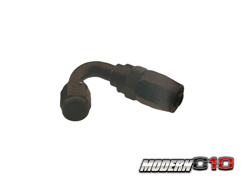 -4an Black Aluminum 120 degree Hose Ends