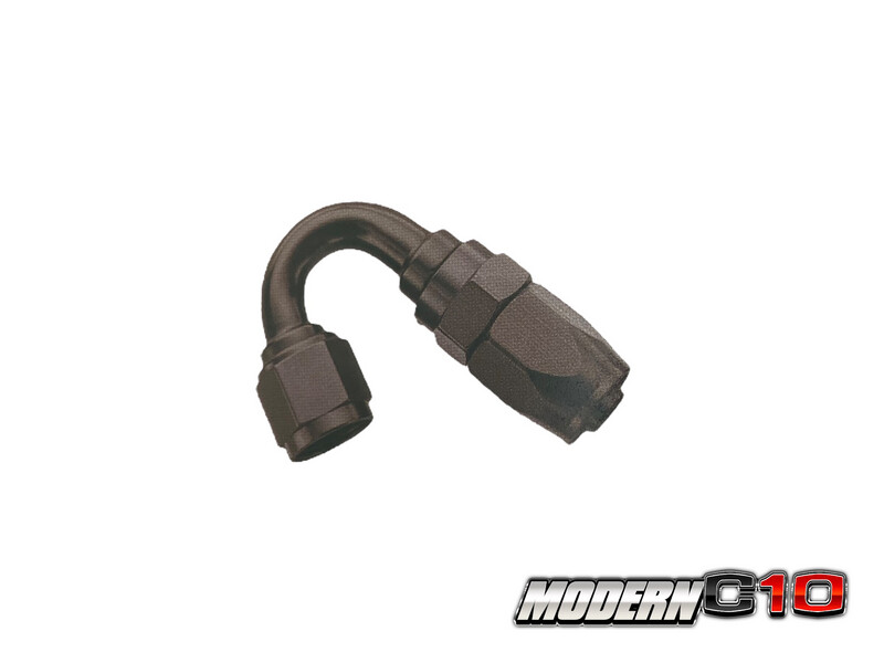 -4an Black Aluminum 150 degree Hose Ends