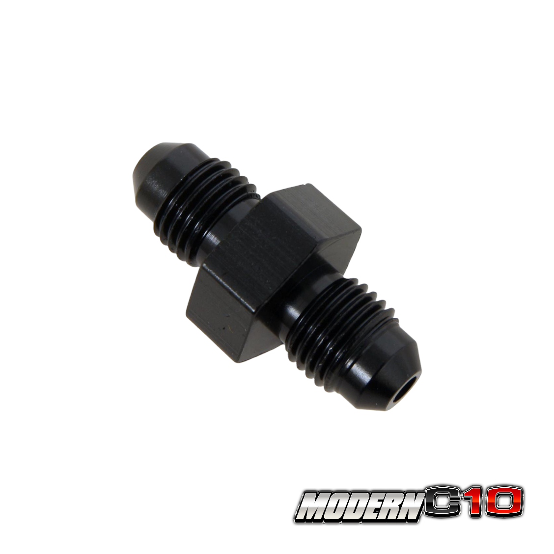 -16an to -16an Black Aluminum Straight Male Union Fittings