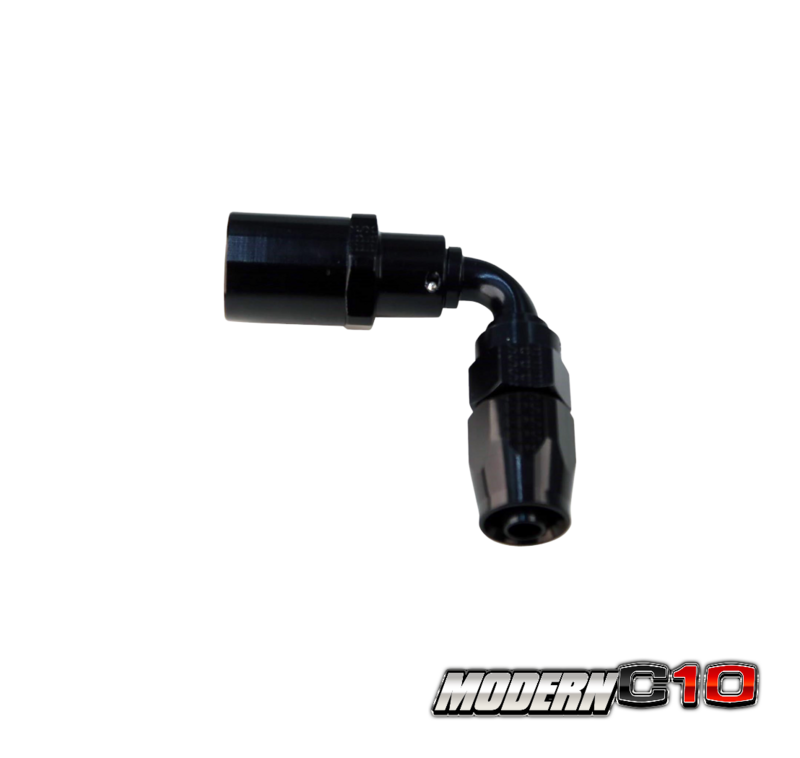 -6an Black Aluminum 90 Degree EFI Female Hose Ends