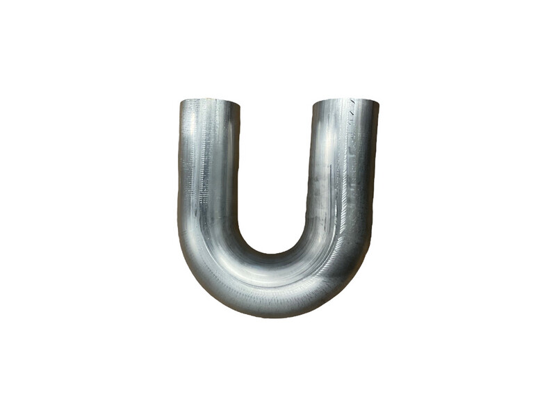 2.5” OD x 2.25” CLR Stainless Steel 180 Degree Bend