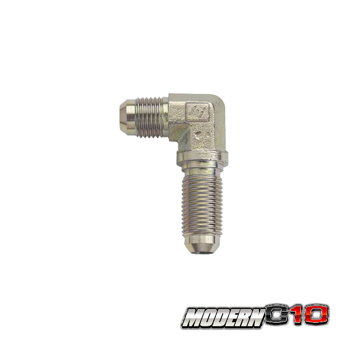 -3an Steel 90 Degree Bulkhead Fitting