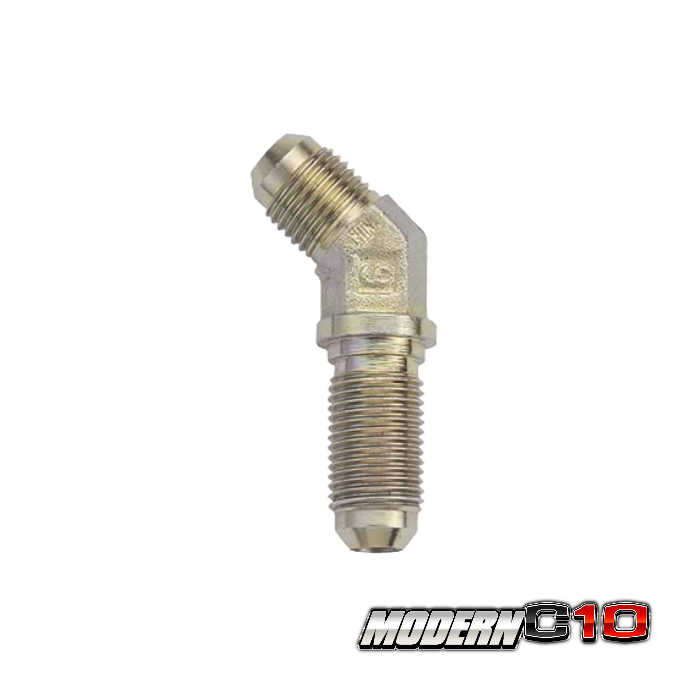 -3an Steel 45 Degree Bulkhead Fitting