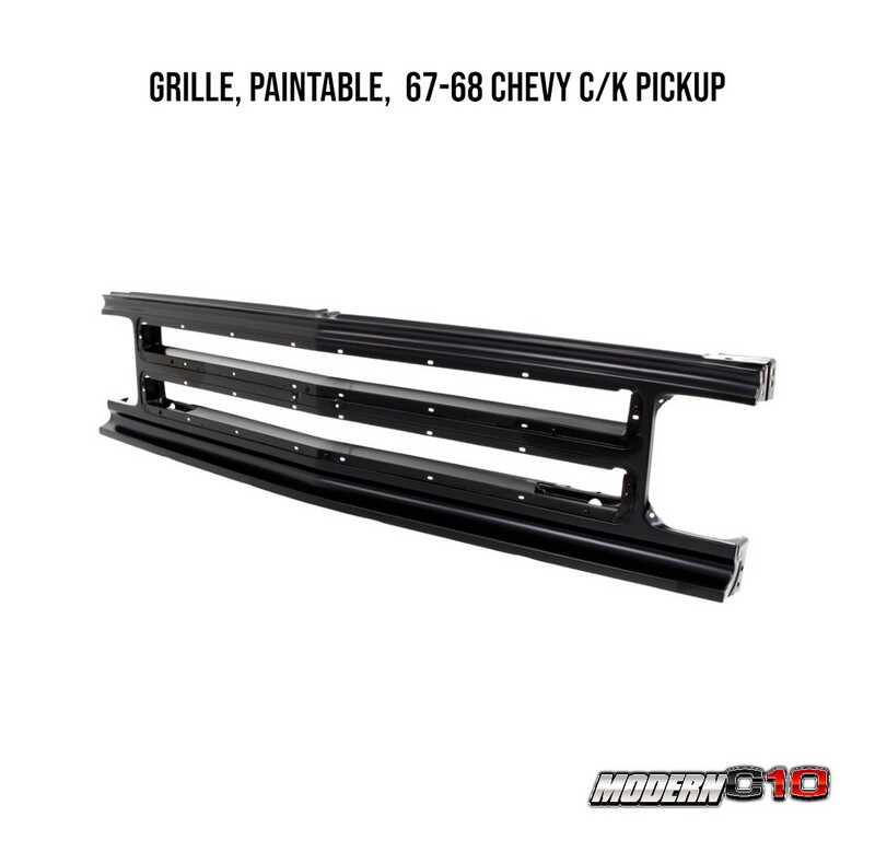 1967-1968 Chevy C/K Pickup, Grille, Paintable
