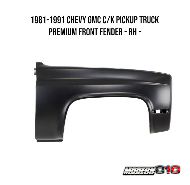 1981-1991 Chevy GMC C/K Pickup Truck Premium Front Fender - RH -
