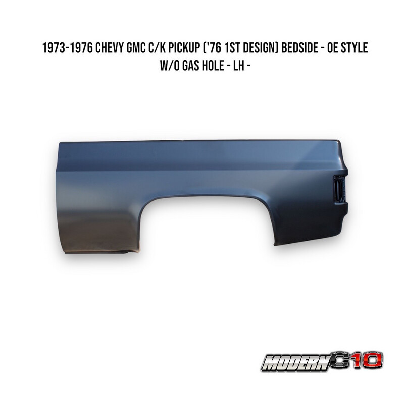 1973-1976 Chevy GMC C/K Pickup ('76 1st Design) Bedside - OE Style w/o Gas Hole - LH -