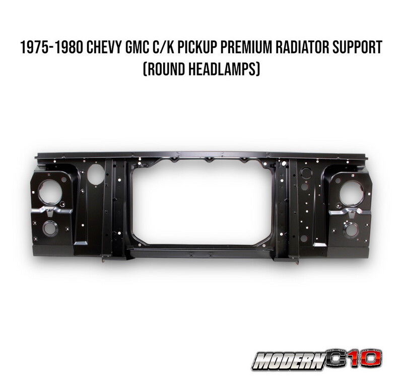 1975-1980 Chevy GMC C/K Pickup Premium Radiator Support (Round Headlamps)