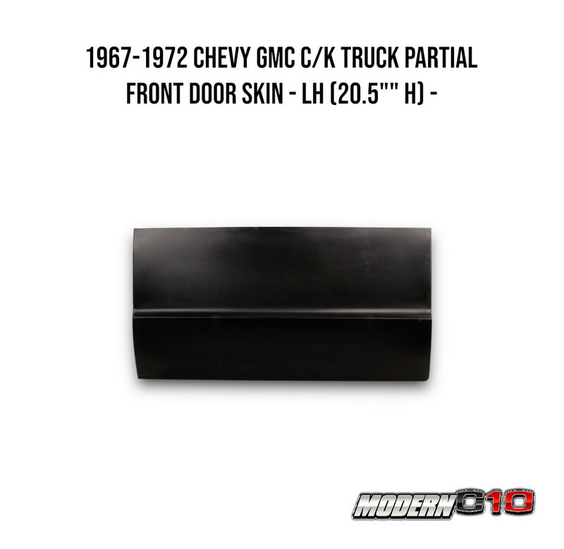 1967-1972 Chevy GMC C/K Truck Partial Front Door Skin - LH (20.5"" H) -