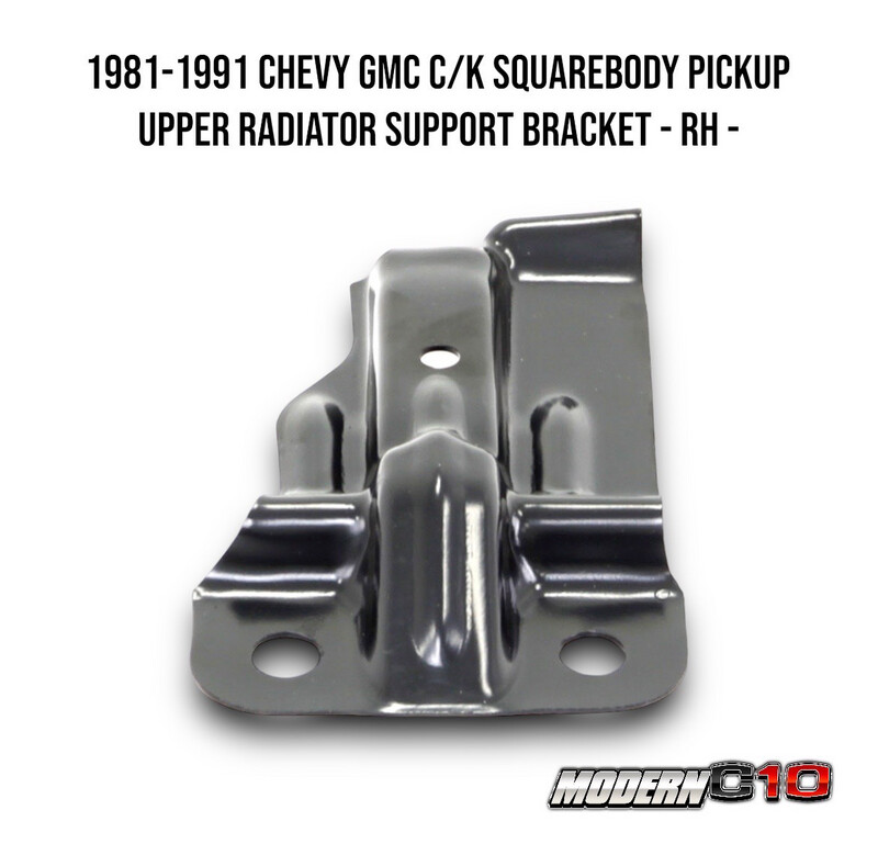 1981-1991 Chevy GMC C/K Squarebody Pickup Upper Radiator Support Bracket - RH -