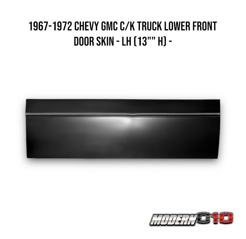 1967-1972 Chevy GMC C/K Truck Lower Front Door Skin - LH (13"" H) -