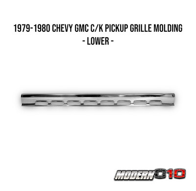 1979-1980 Chevy GMC C/K Pickup Grille Molding - Lower -