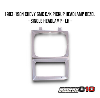 1983-1984 Chevy GMC C/K Pickup Headlamp Bezel - Single Headlamp - LH -