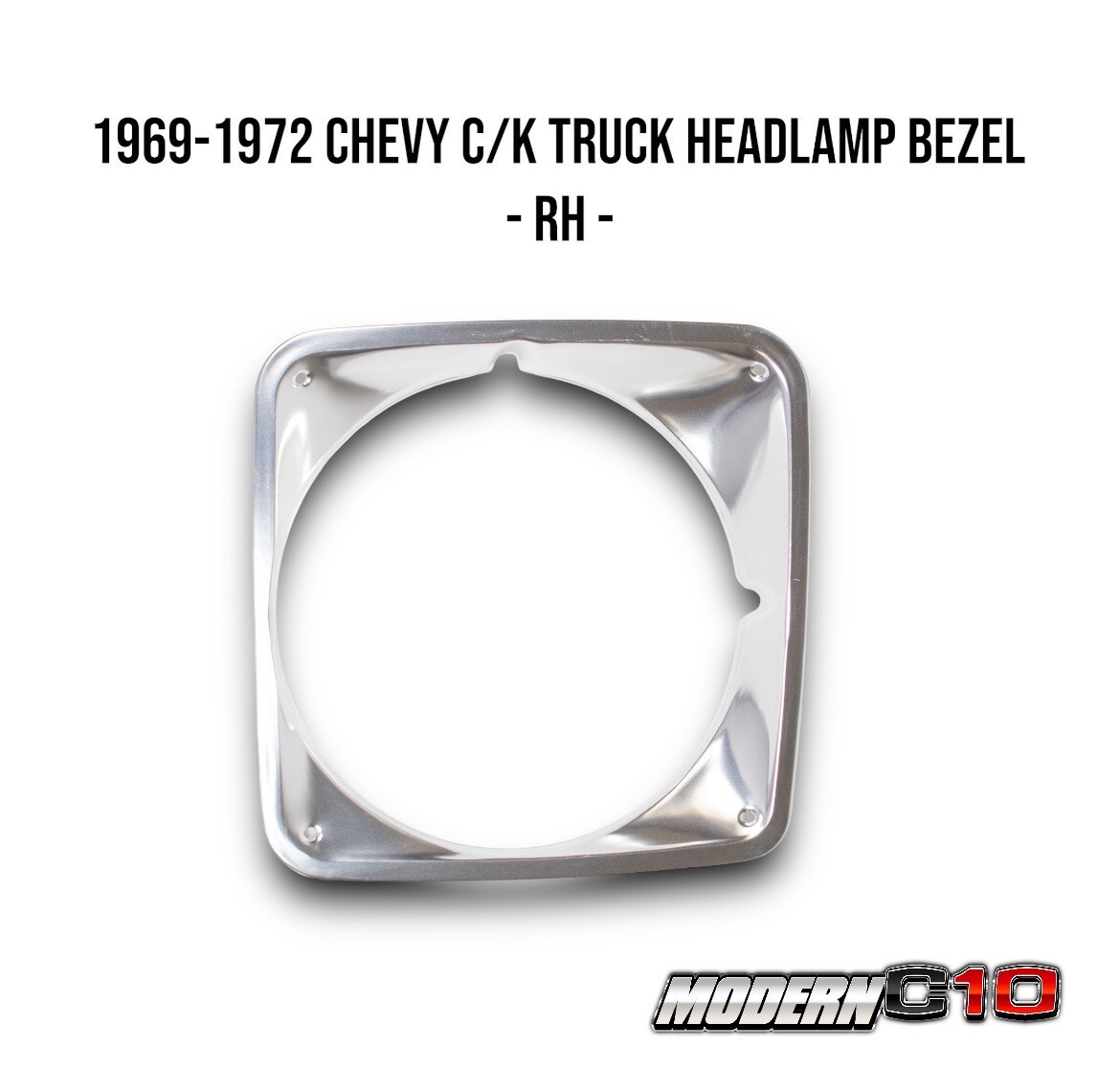 1969-1972 Chevy C/K Truck Headlamp Bezel - RH -