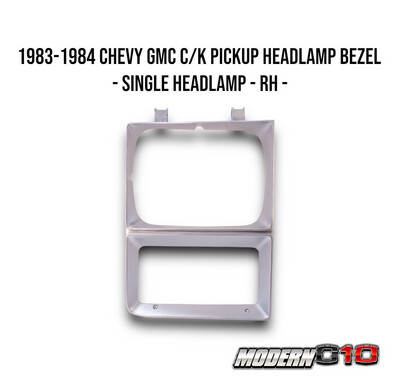 1983-1984 Chevy GMC C/K Pickup Headlamp Bezel - Single Headlamp - RH -