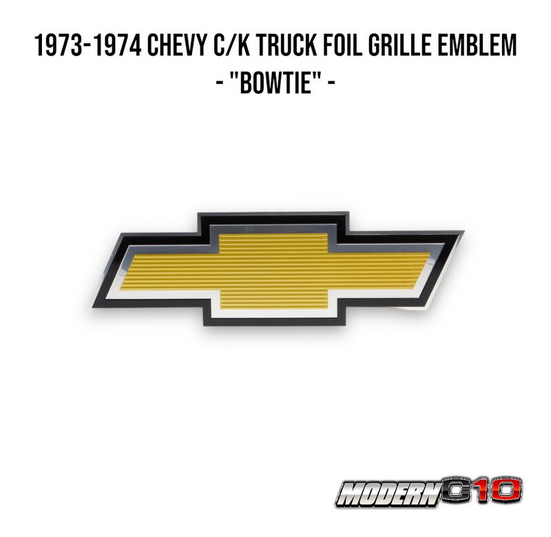 1973-1974 Chevy C/K Truck Foil Grille Emblem - "Bowtie" -