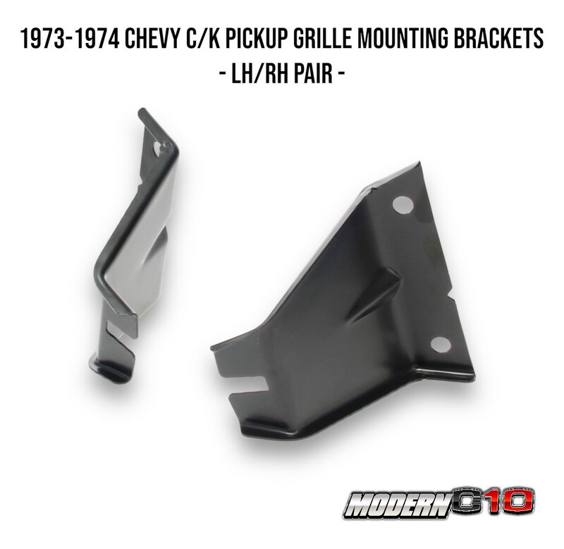 1973-1974 Chevy C/K Pickup Grille Mounting Brackets - LH/RH Pair -