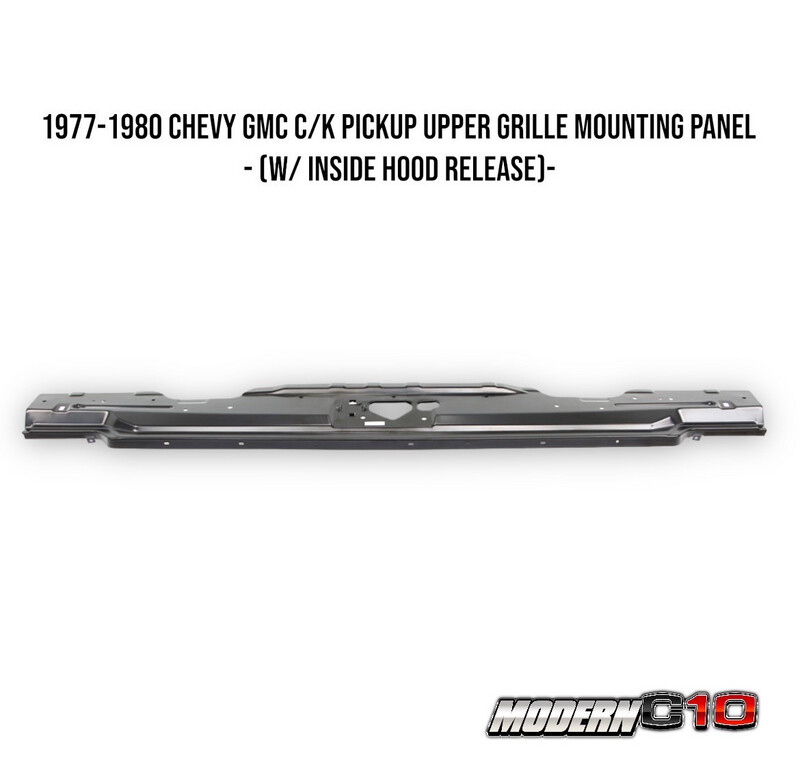 1977-1980 Chevy GMC C/K Pickup Upper Grille Mounting Panel - (w/ Inside Hood Release)-
