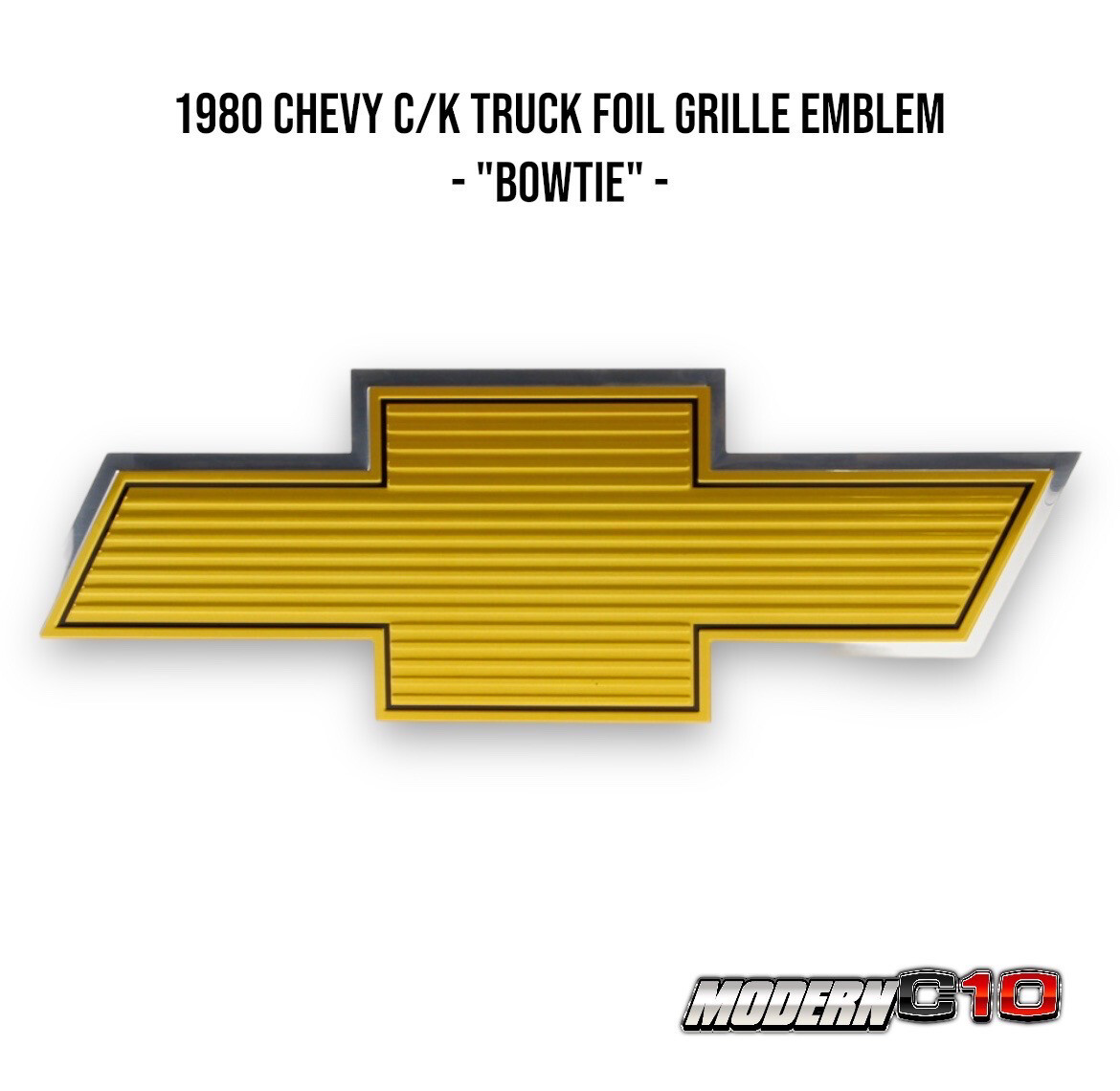 1980 Chevy C/K Truck Foil Grille Emblem - "Bowtie" -