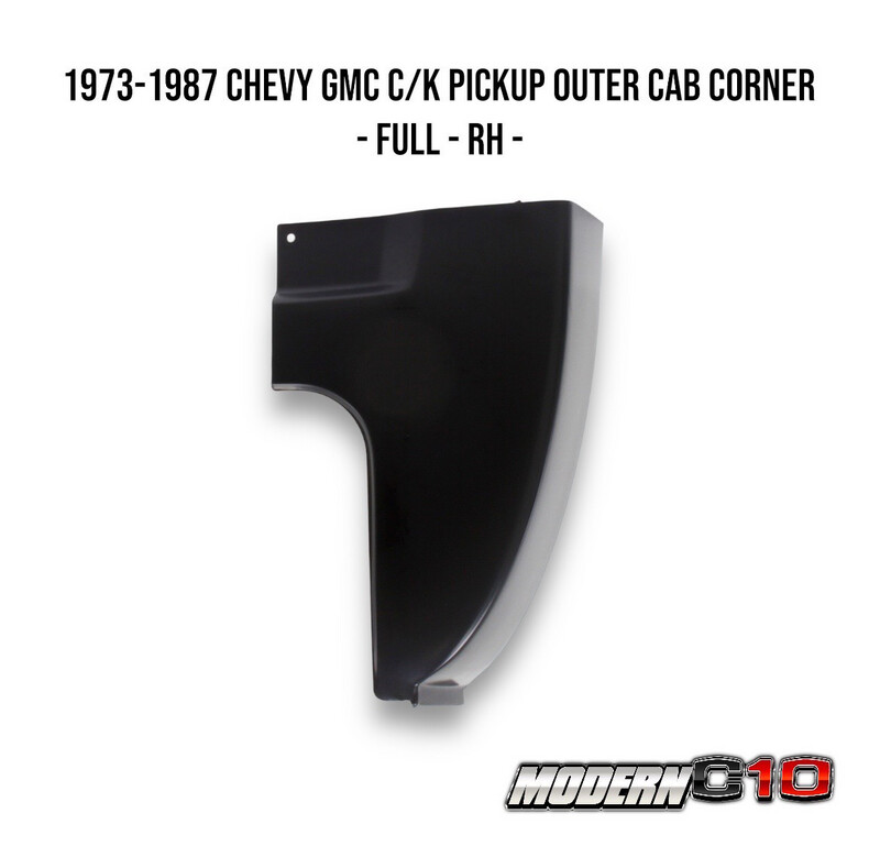 1973-1987 Chevy GMC C/K Pickup Outer Cab Corner - Full - RH -