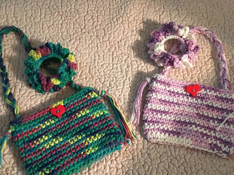 Girls Purse and scrunchie