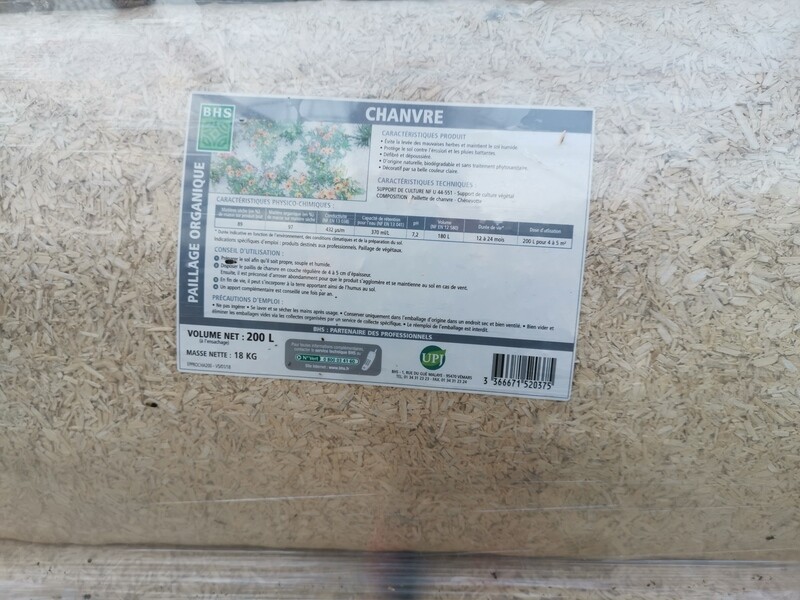 BALLE DE CHANVRE (PAILLAGE) 200L