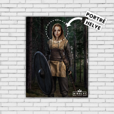 Freya, harcos nő - Egyedi Portré