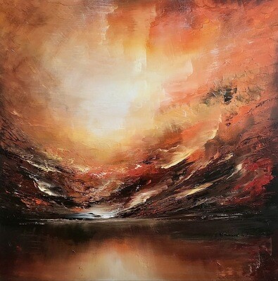 Sunstone | Oil on canvas | 100 x 100 x 4 cm | 2022 Sunstone | Oil on canvas | 100 x 100 x 4 cm | 2022