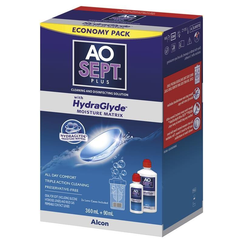 AOSept Plus with Hydraglyde economy pack (discontinued)