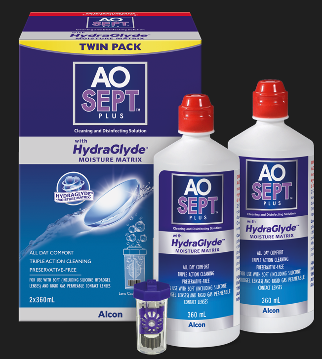 AOSept Plus with Hydraglyde twin pack (new)