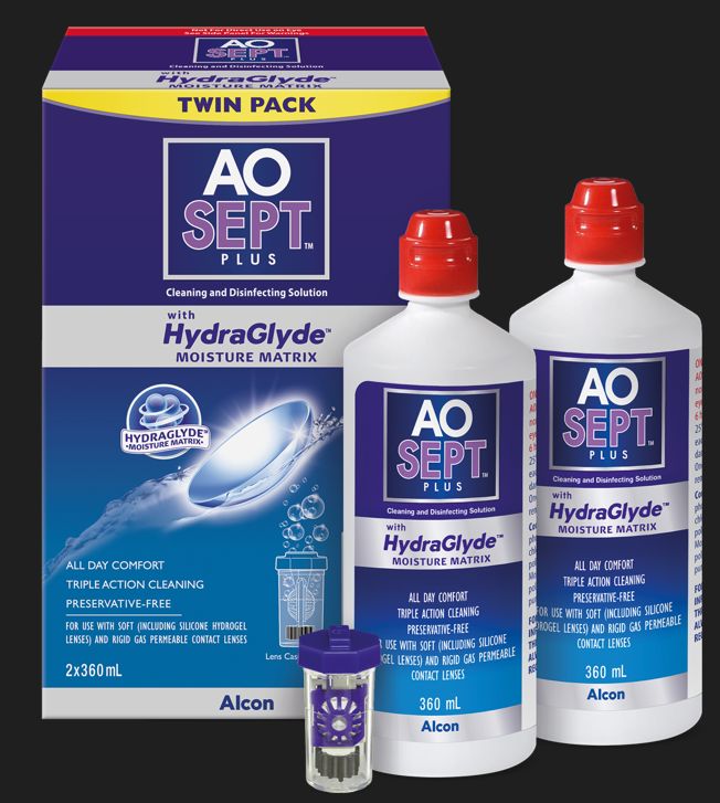 AOSept Plus with Hydraglyde twin pack