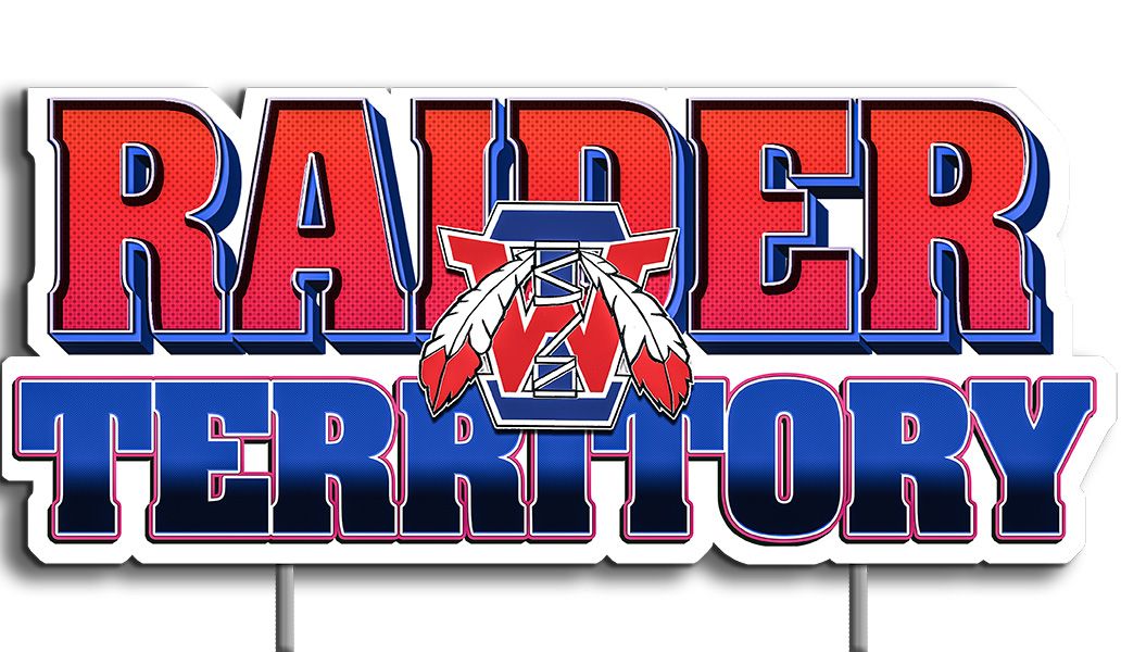 RAIDER Territory Yard Sign