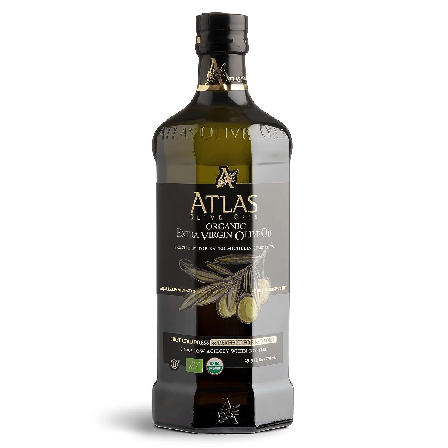 Atlas | Organic High-Polyphenol Moroccan Olive Oil | 750ml | Villa