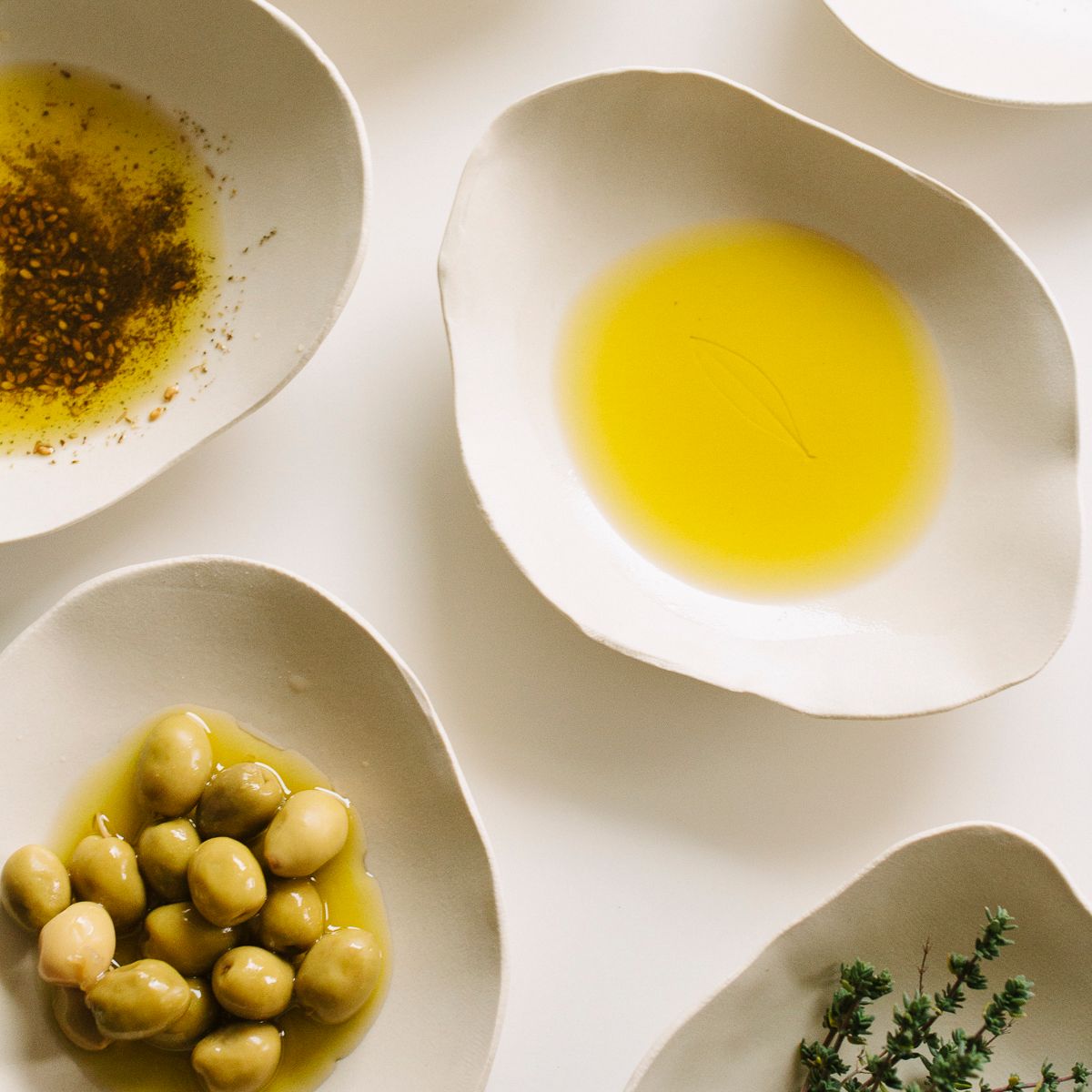 Handmade Olive Oil Dipping Plate