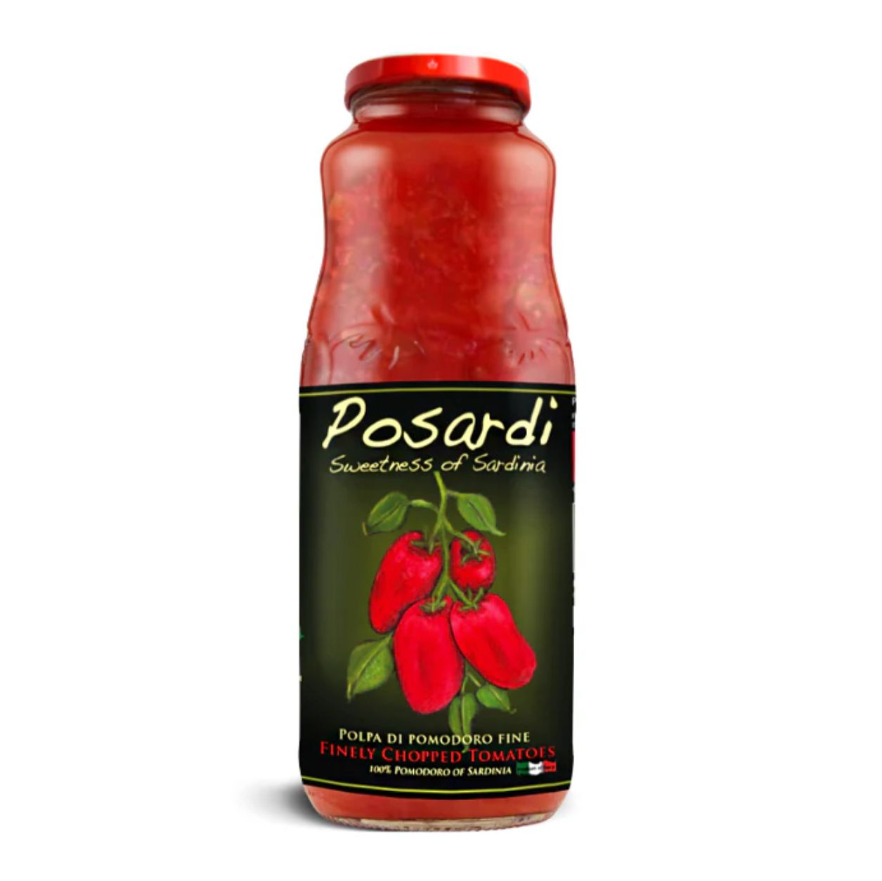 Posardi Chopped Tomatoes - 24oz Glass