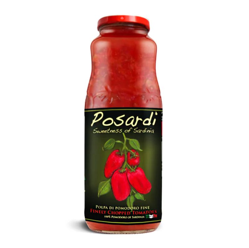 Posardi Chopped Tomatoes - 24oz Glass