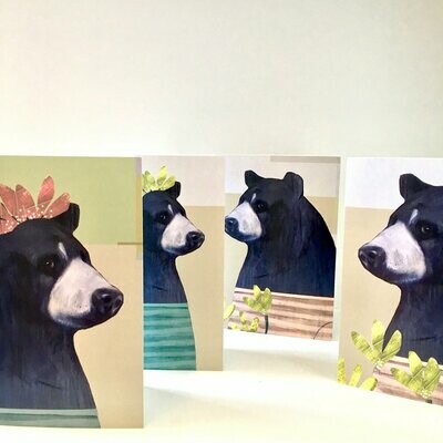 Mama and Papa Bear Art Card Set