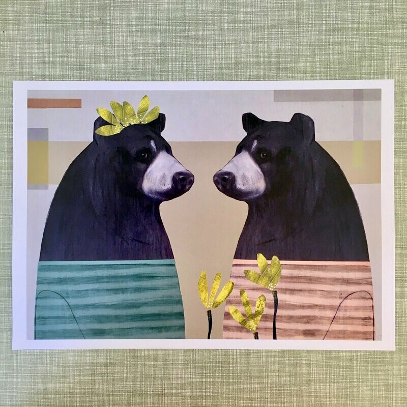 Mama And Papa Bear A4  Print (Open Edition)