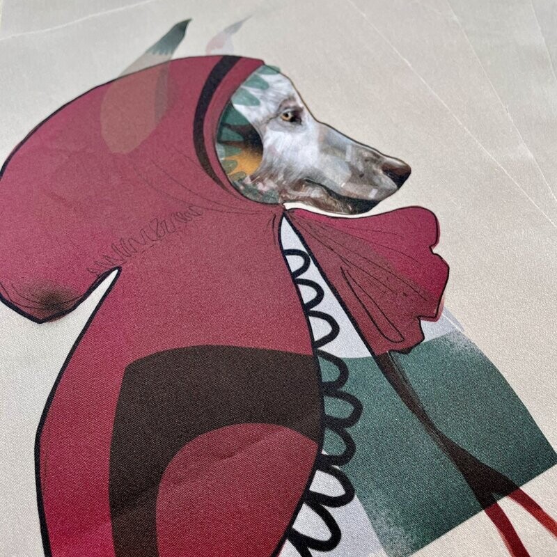 Scarlet Wolf Patch (Large)