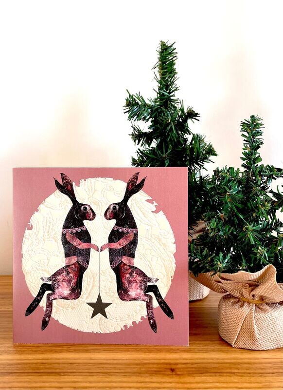 Magical Hares Christmas Story Card Set  (4 x Cards/ 2 x Colour-ways: