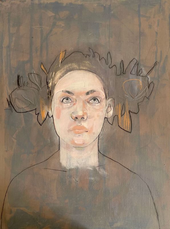 NEW!  ORIGINAL ART SALE: 'Palimpsest' Acrylic On Panel