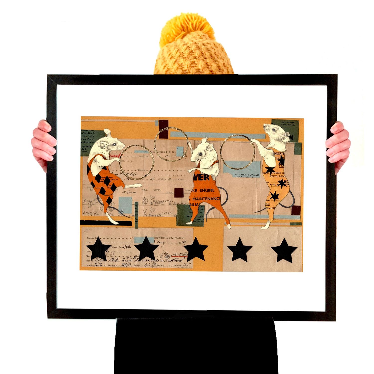 Acrobat Mice A3 Print (Open Edition)
