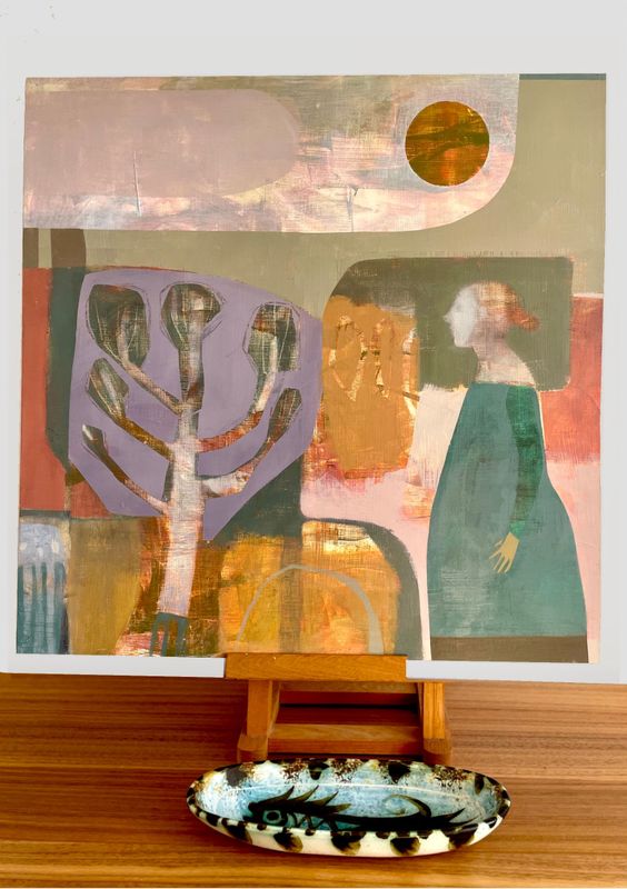 NEW! ORIGINAL ART: 'Returning The Leaves Of Gold': Mixed Media Painting NEW! ORIGINAL ART: 'Returning The Leaves Of Gold': Mixed Media Painting