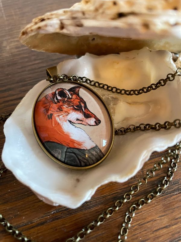 NEW! Harvest Fox  Necklace (Bronze)