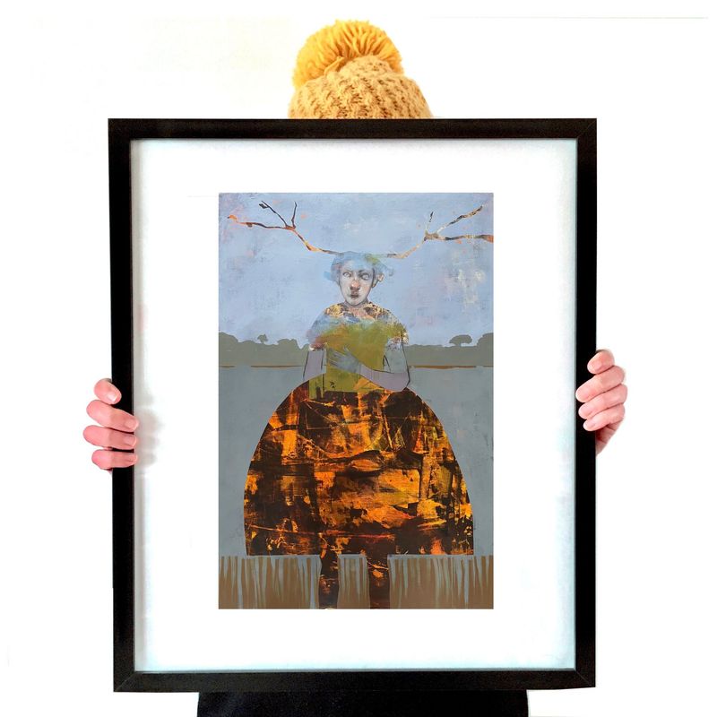 The Trees Grow in the Shape Of Her Shadow A3 Print (Open Edition)