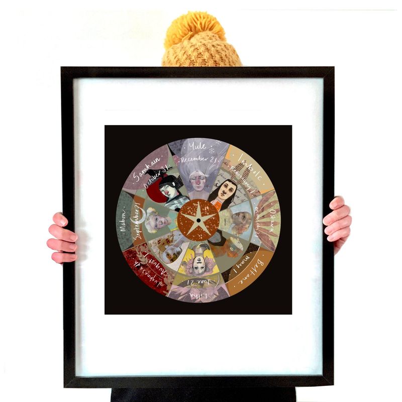 NEW! Wheel Of The Year Square Print (Open Edition):