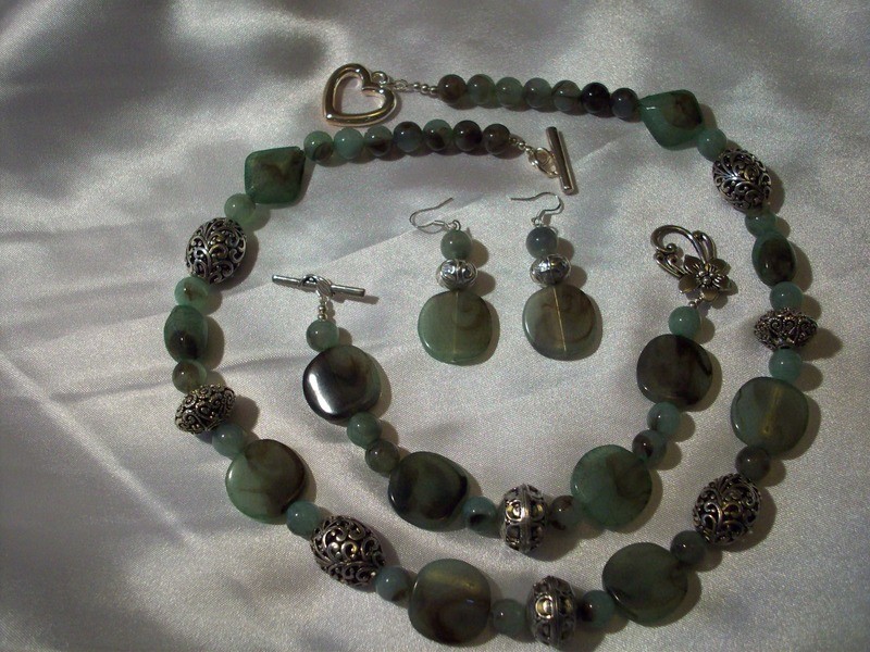 Chunky Jade and Silver