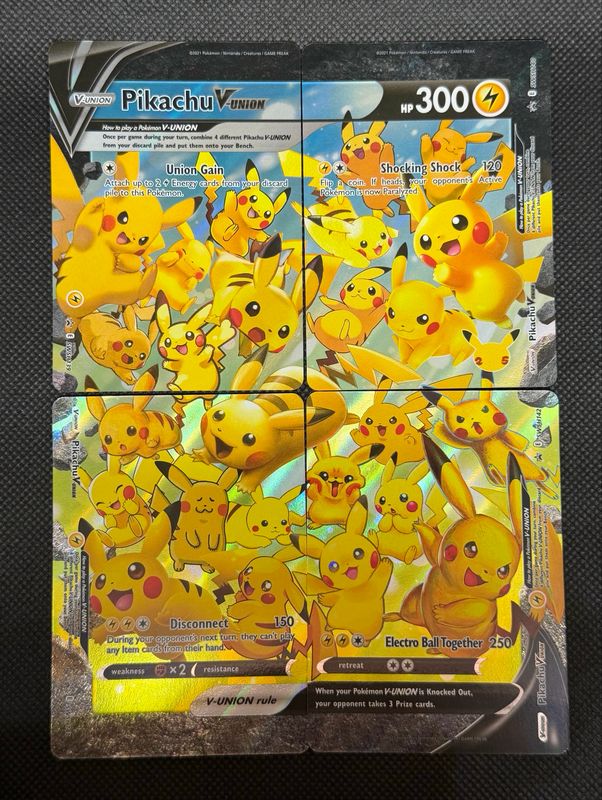 Pikachu V-Union Set of 4
