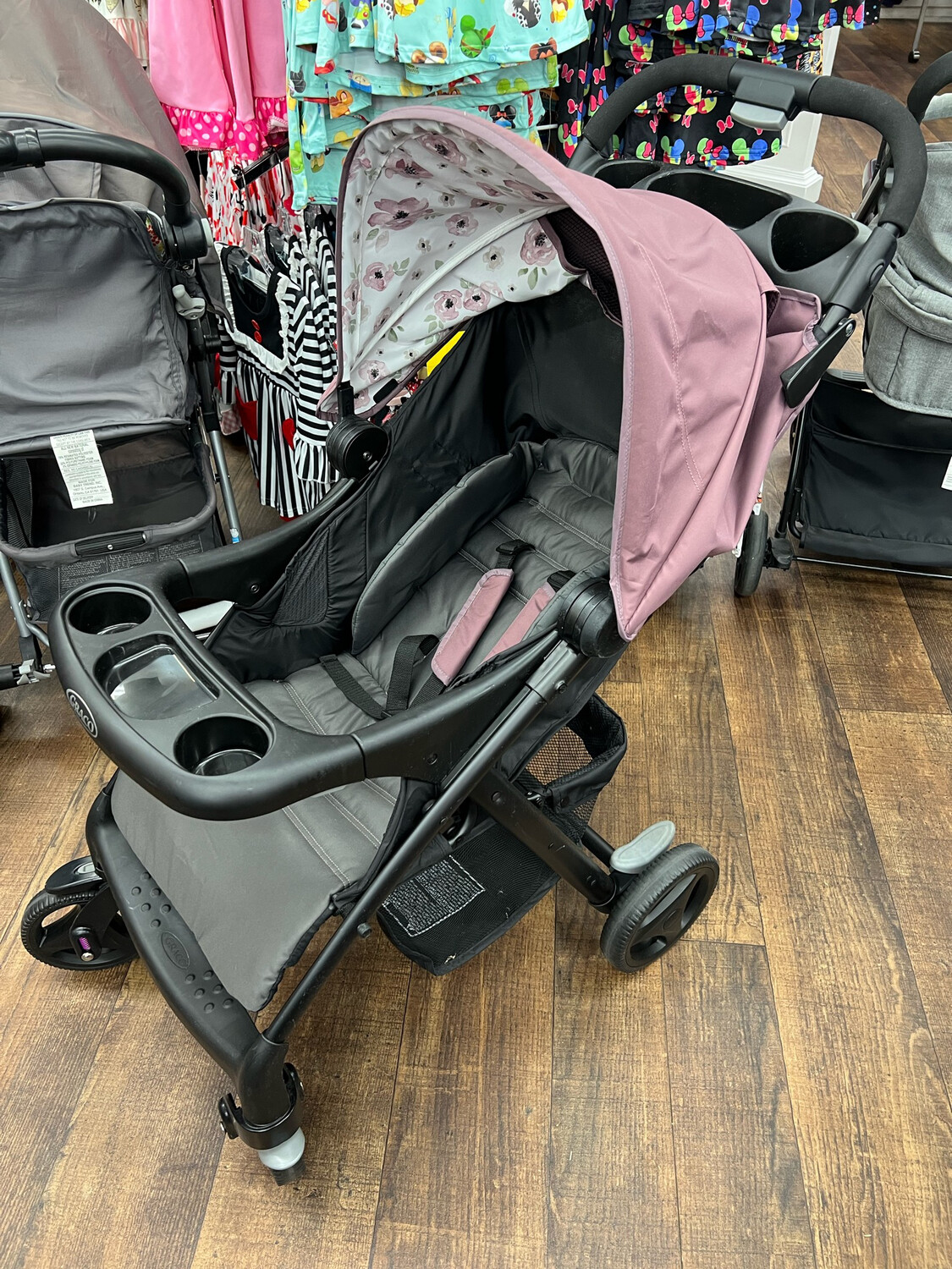 graco purple stroller