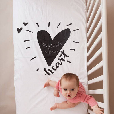 Little Dreamer Waterproof Crib Sheet & Photo Prop